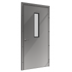 Stainless Steel Single-Leaf Pivot Door